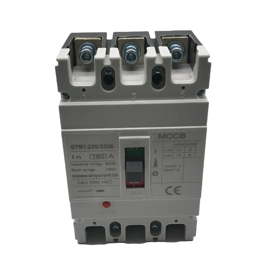 Circuit breaker MCCB GTM1-250L/3300 160A 3P  high quality product hot in hot sales