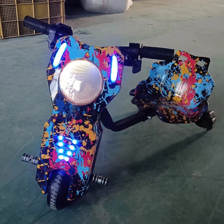 Factory 150w 36v direct 3 wheel Electric Drift Scooter kids electric drift cart drift trike  for child