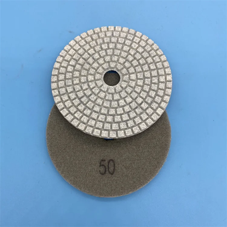 4 Inch Polishing Pads Dry Flexible Diamond Resin Dry Diamond Marble Polishing Pads