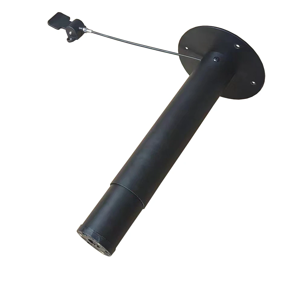 Black color height adjustable desk hardware with lock system column lift top coffee dining table mechanism