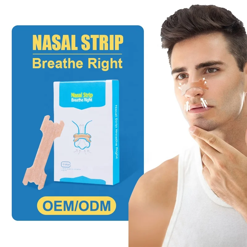 High Quality Disposable Clear Multi-Sized Anti-Snoring Nose Strip For Sleep Snoring Rhinitis Relief