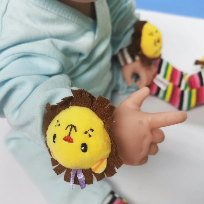 Lelebe lovely lion animal toy hand rattle fluffy toy hand ring bell children wrist with baby hand bell new style