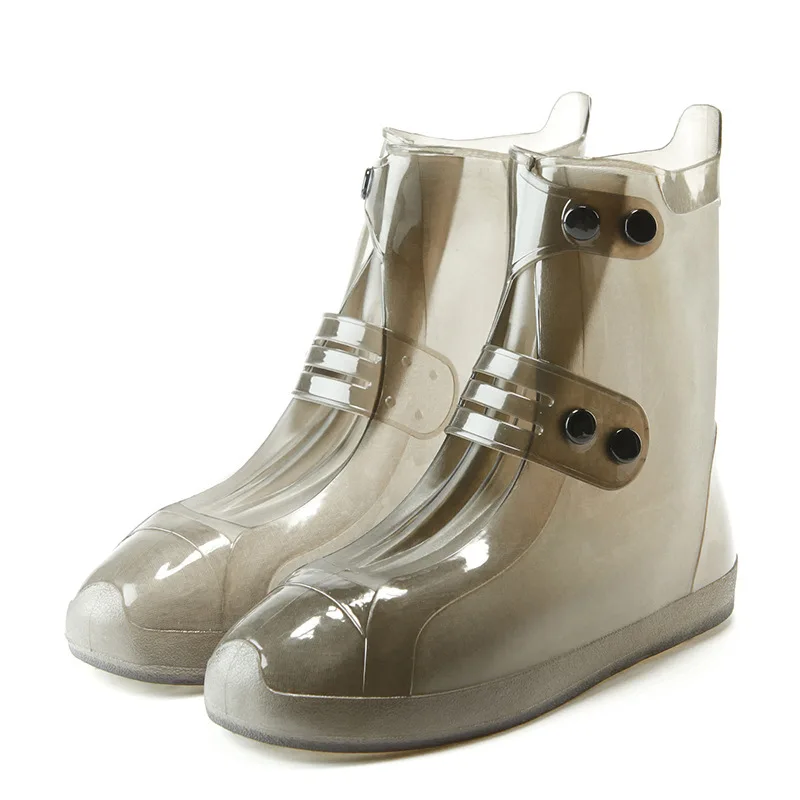 
Waterproof boots non-slip wear-resistant outdoor rain boots cover PVC middle barrel adult rain boots 