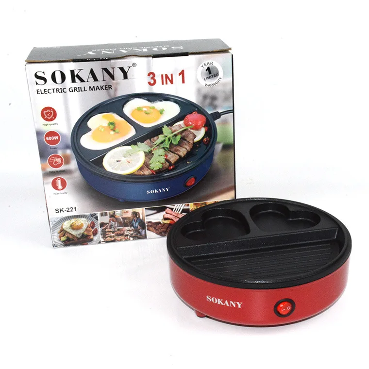 Машина для завтрака Panini 3 в 1 600 Вт