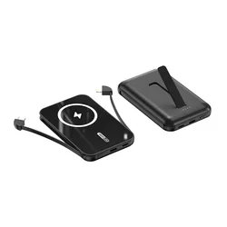 Mini Portable High Capacity Charger Wireless Fast Charging External Battery Pack 5000mAh Magnetic Power Bank for iPhone Android