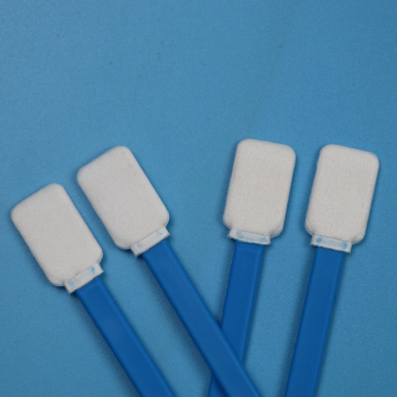714 Lint Free Flat Rectangular Polyester Swab Cleanroom Microfiber Swab for Screen Cleaning