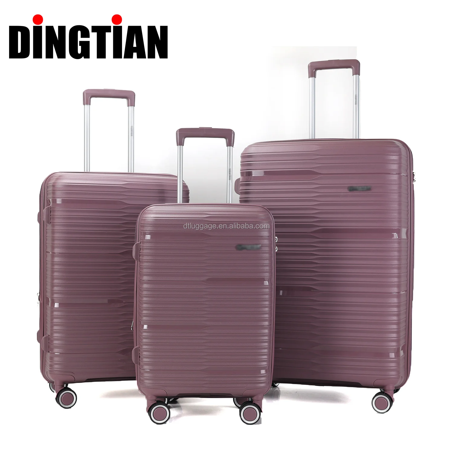 High Quality 20/24/28 Inch PP Travel Suitcase Best Price Hard Shell Carry-on Luggage Silent Wheels TSA Lock School Business Use