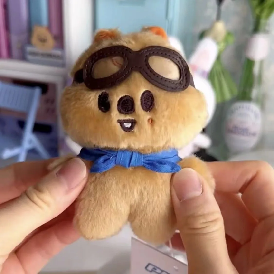 KPOP Cartoon Stuffed Animal Toys Pendant Character Plush Doll Wolf Rabbit Hyunjin Skzoos Stray Kids Plush Doll keychain