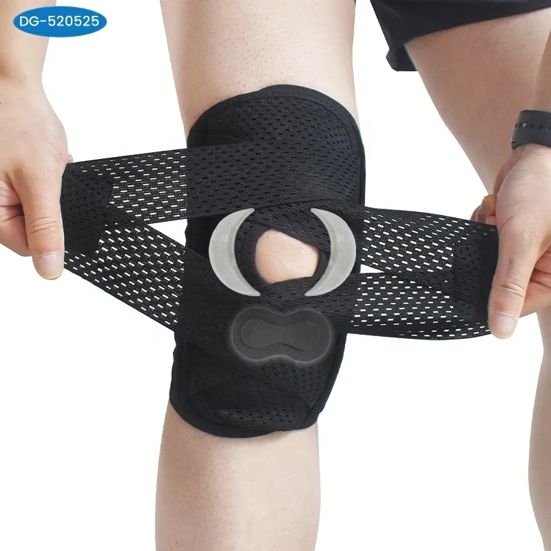 OEM&ODM Summer Knee Brace for Arthritis Pain Relief with Mesh Fabric with Side Stabilizers Soft Bandage for Sports Tear ACL