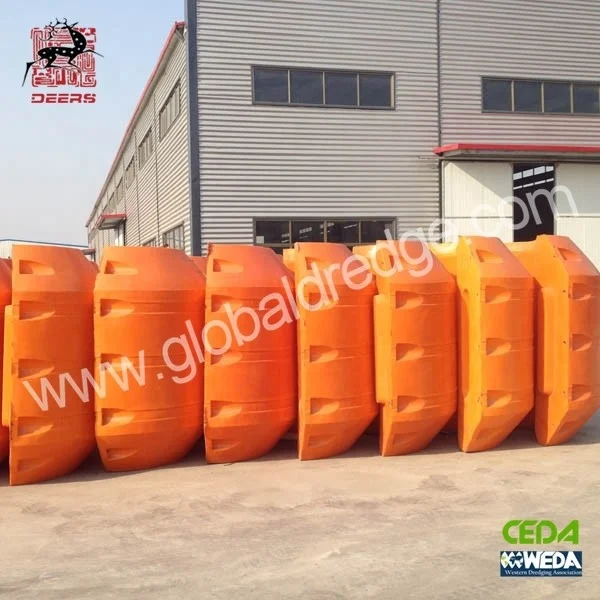 High Durable good selling PE pipe float for dredging industry