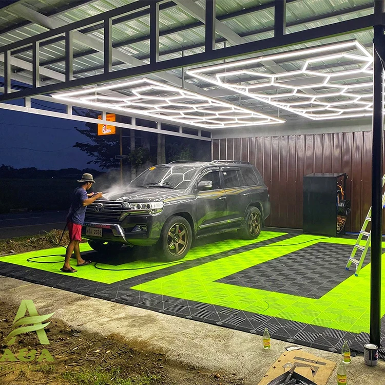 AC Powered White LED Honeycomb Light for Car Shop Garage Workshop & Clothing Store Working Purpose