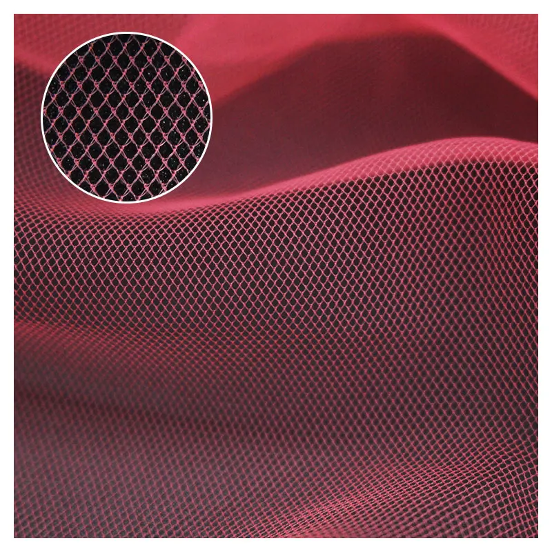 Лидер продаж, износостойкая мягкая ромбовидная основовязаная 100% нейлоновая Тюлевая ткань для танцевальной юбки