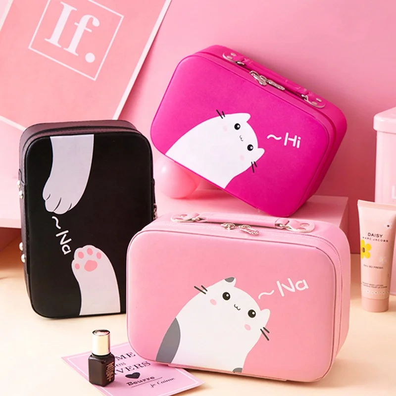 High sense of simplicity net red cosmetic bag large-capacity product storage bag portable INS wind travel cosmetic bag