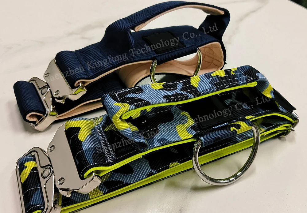 taktisch Hundehalsband Verstellbar mit Kontrollgriff coleiras para caes grandes Nylon Tactical Hundehalsband dog Collar