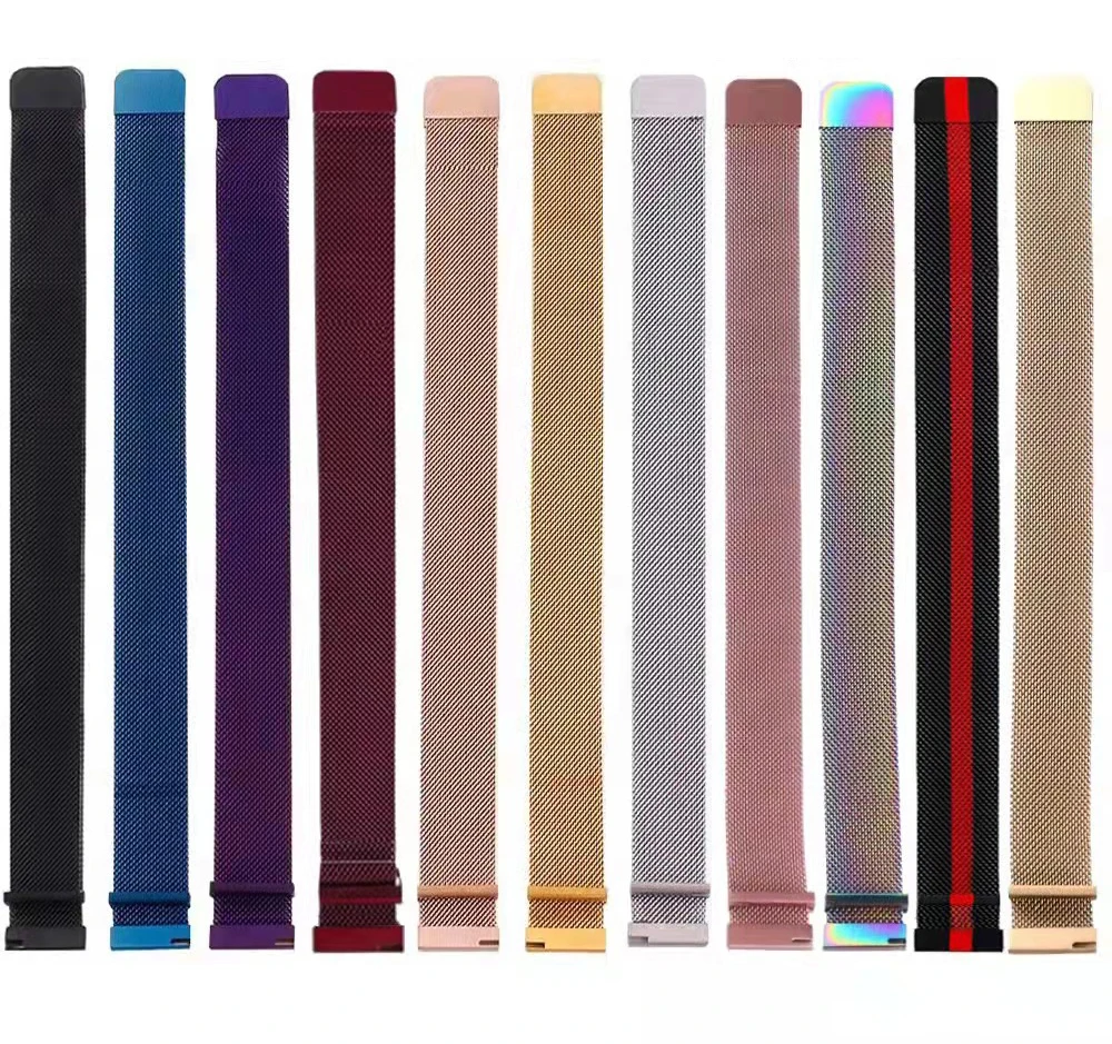 2021 Hot selling Wrist Band For Samsung Milanese Loop Stainless Steel Watch Band 14mm 16mm 18mm 20mm 22mm