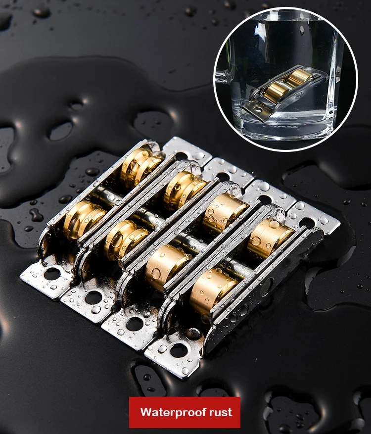 Стальные аксессуары для дверей и окон, стеклянные ролики для раздвижных дверей, латунные нейлоновые ролики с одной дорожкой