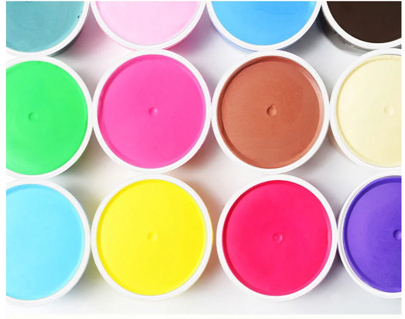 
2019 factory 24 color Non-toxic children educational diy toys super light air dry clay 