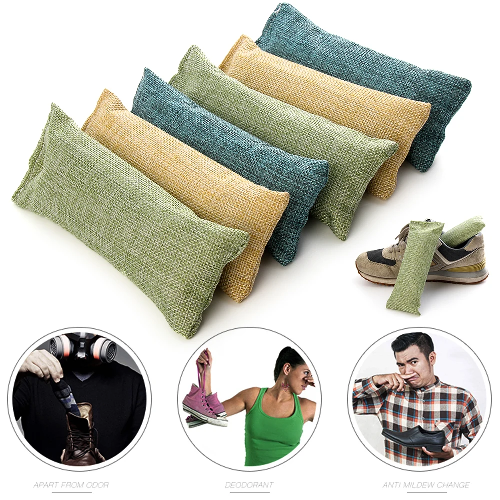 2024 household scented bamboo carbon charcoal filter bag shoe deodorizer moisture absorbent bag