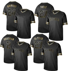 Ken Griffey Jr 24 # Хосе аллиу 27 # Алекс Bregman 2 # мужские сшитые бейсбольные Джерси на заказ 2021 Новинка