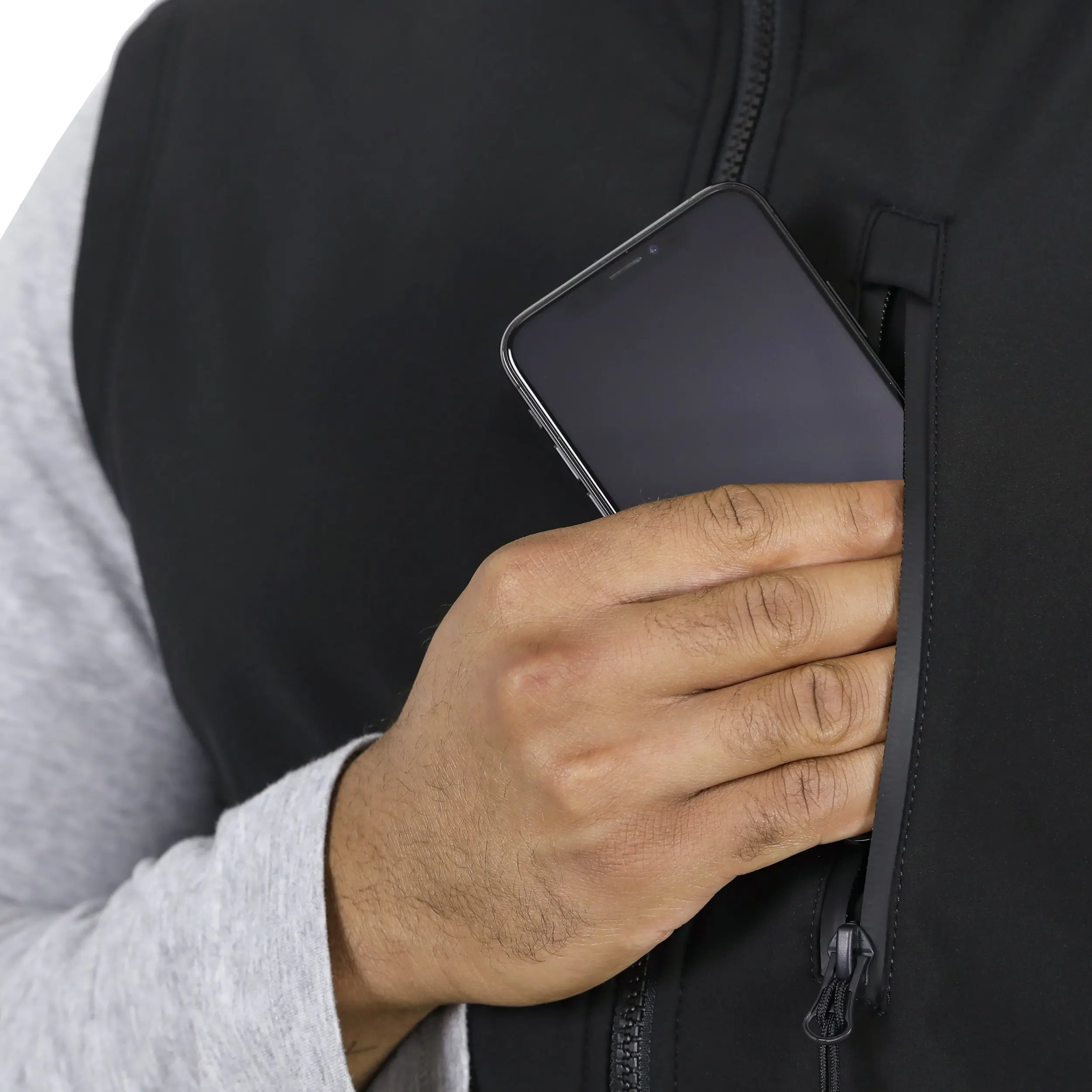 Outdoor Winter Windproof Softshell Vest Custom Security Guard Tactical Workwear Vest With Fleece Lining