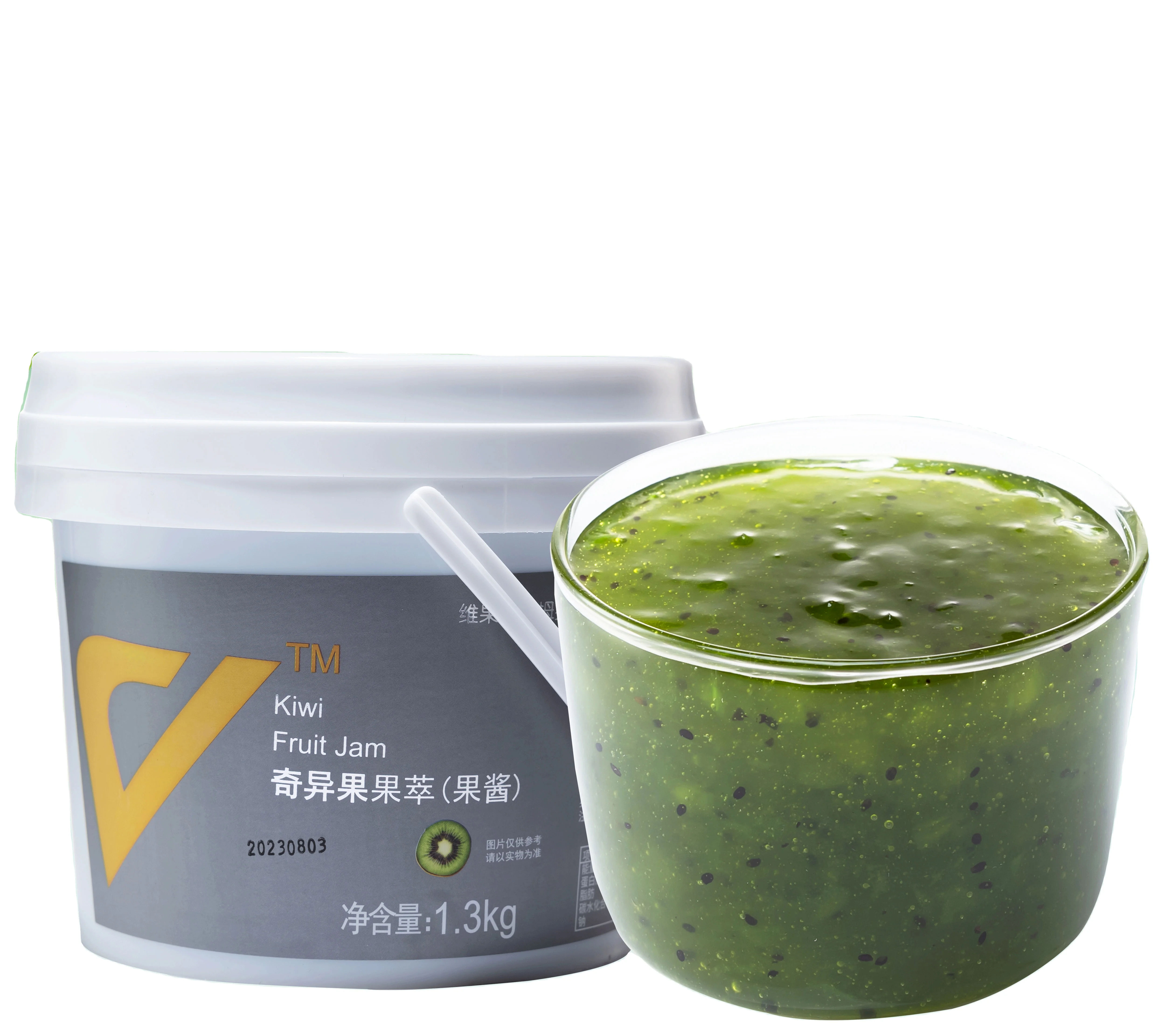HEFS1.3KG Manufacturers Wholesale Concentrated Fruit Juice Concentrate Delicious Kiwi Fruit Tea Drink Syrup