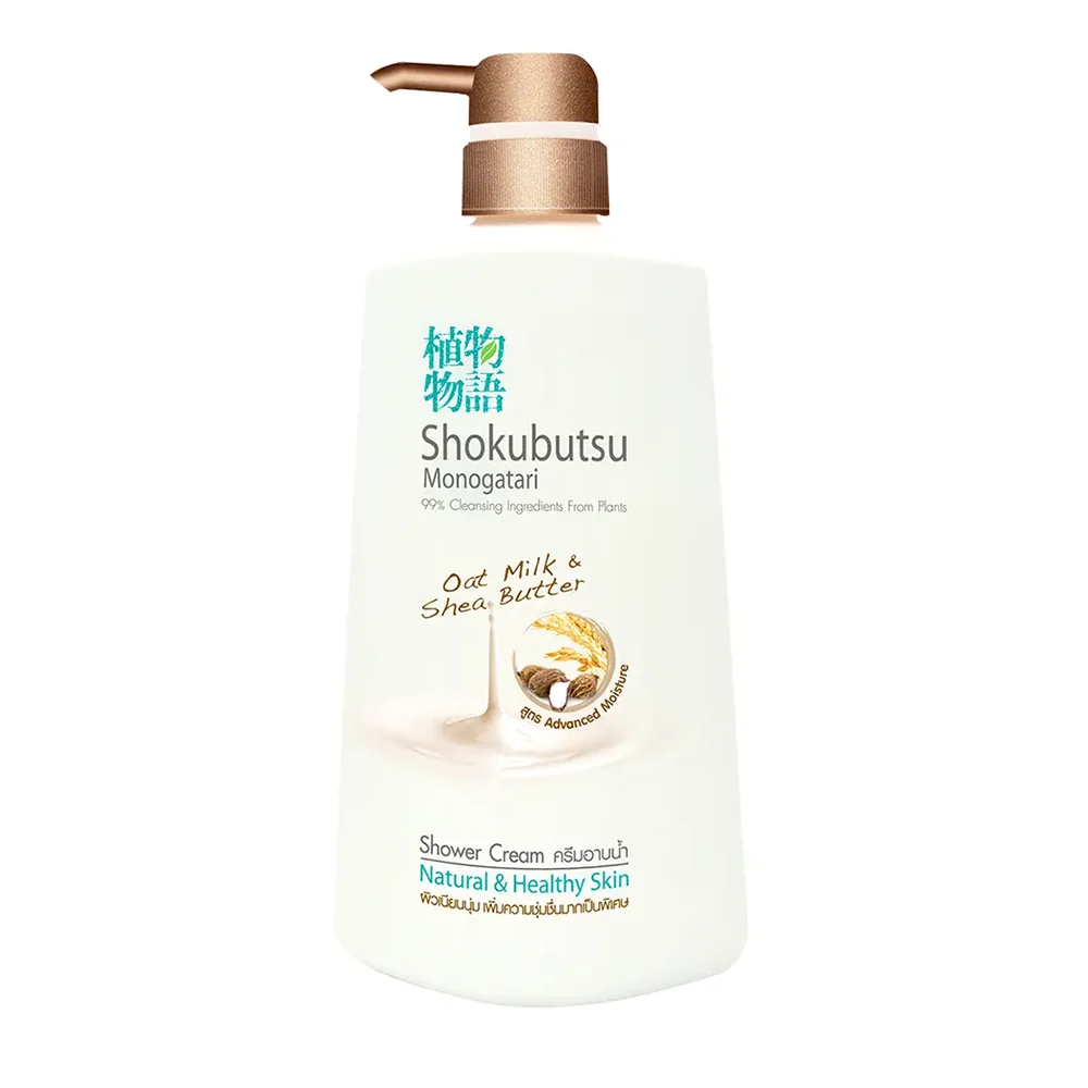 Natural Healthy Skin Shokubutsu Brand Oat Milk and Shea Butter Formula Shower Bath Cream for Natural Healthy Skin