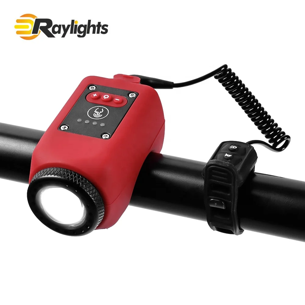 Silicone bicycle headlights high-volume 110db horn rechargeable 1200mAh bike cycling light