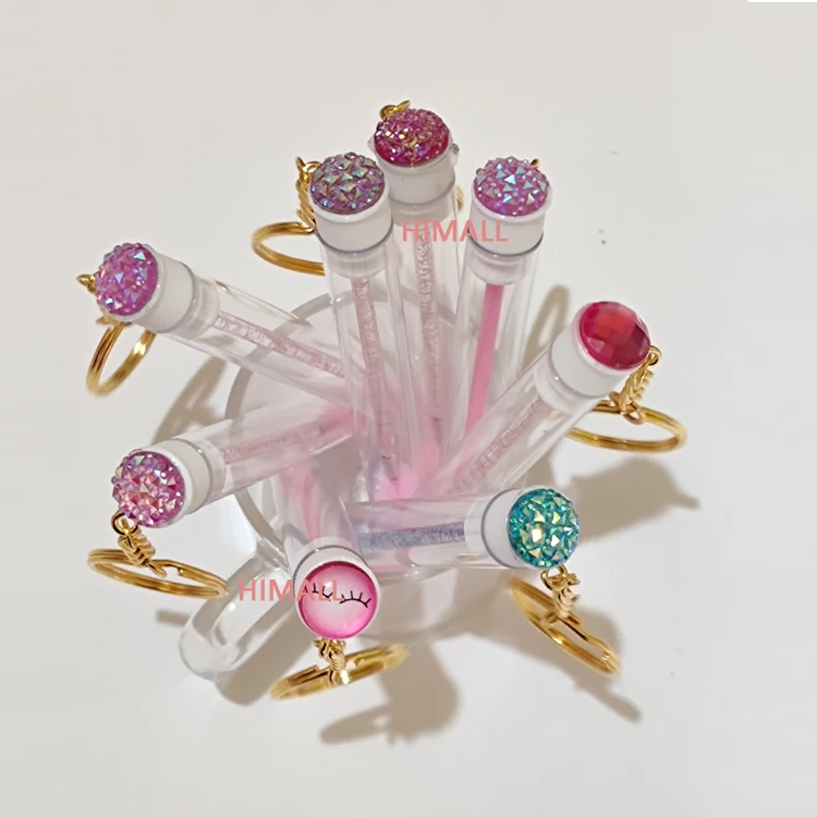 Бесплатная частная торговая марка, индивидуальные бриллиантовые палочки для ресниц, кисть для туши, отдельные тубы, кисти для ресниц