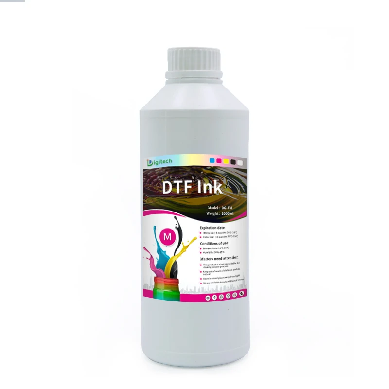 White DTF Ink sublimation paper DTF pigment bottle ink High Quality XP600 L1800 L1805 I3200 4720 Printing Inks For Epson flex