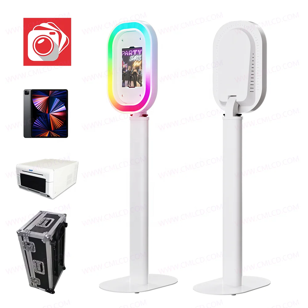 Chimee photo booth portable light aluminum made iPad Air iPad Pro selfie photo booth metal case rental equipment for events