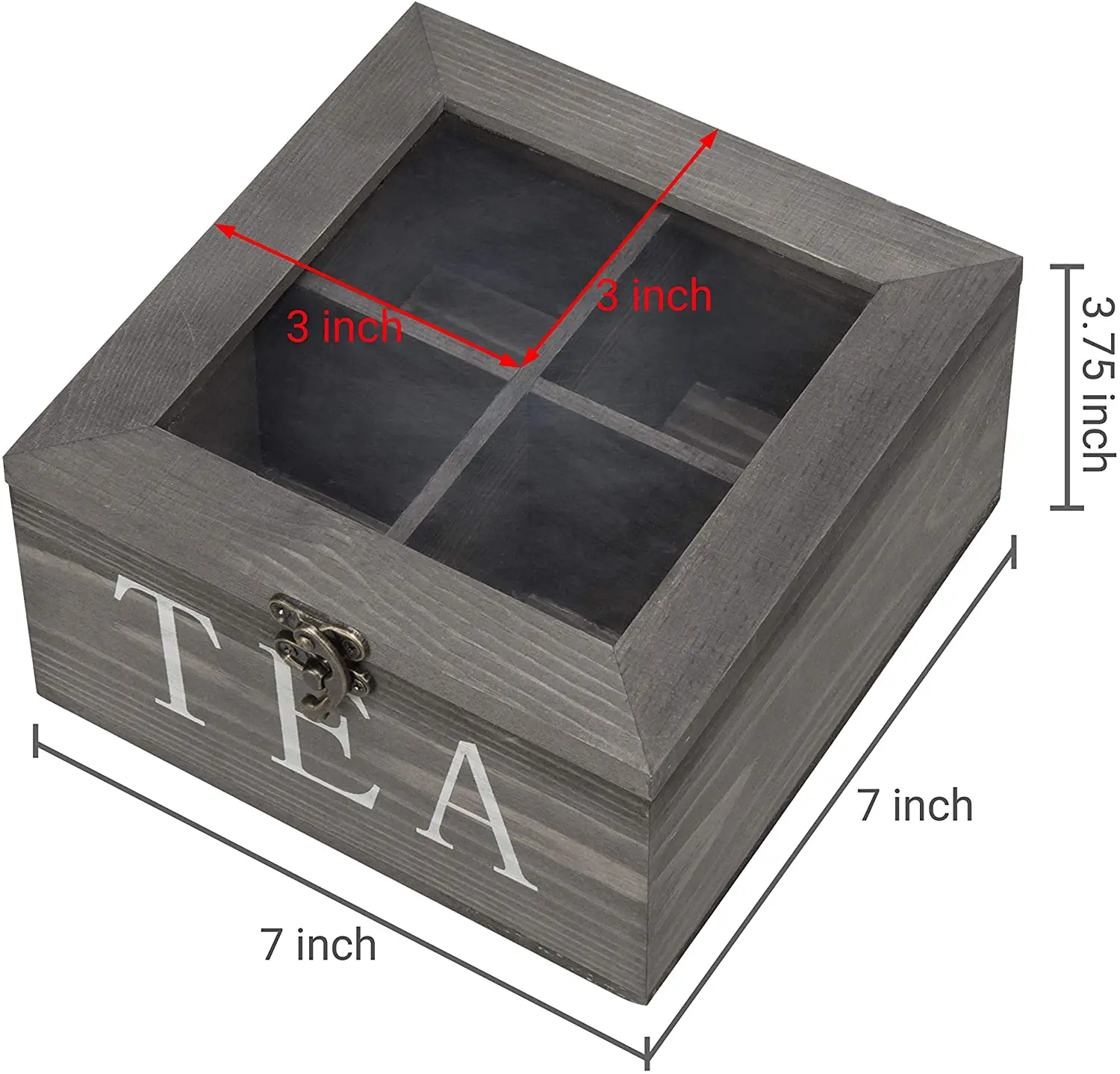 Деревянные коробки на заказ, 4 отделения, деревянные подарочные коробки, оконная крышка, деревянный ящик