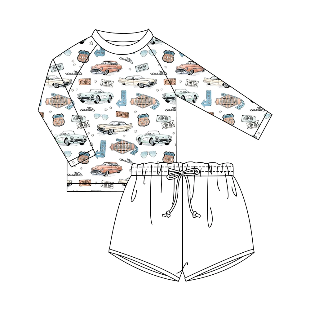fashion print beach board shorts wholesale swimwear kids toddler baby boys swim shorts for children