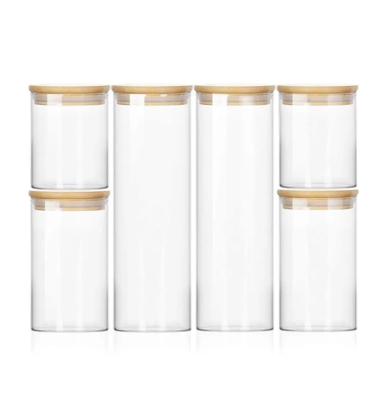 IKOO 500 мл стеклянная банка для пищевых продуктов герметичный стеклянный контейнер пищевой