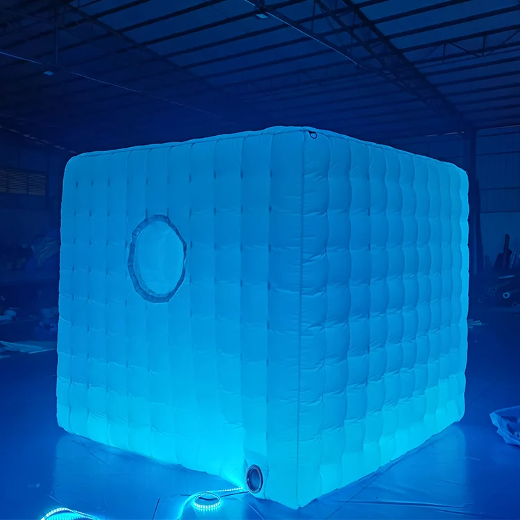 Customized Party Event camera shape inflatable 360 photo booth cabin for sale