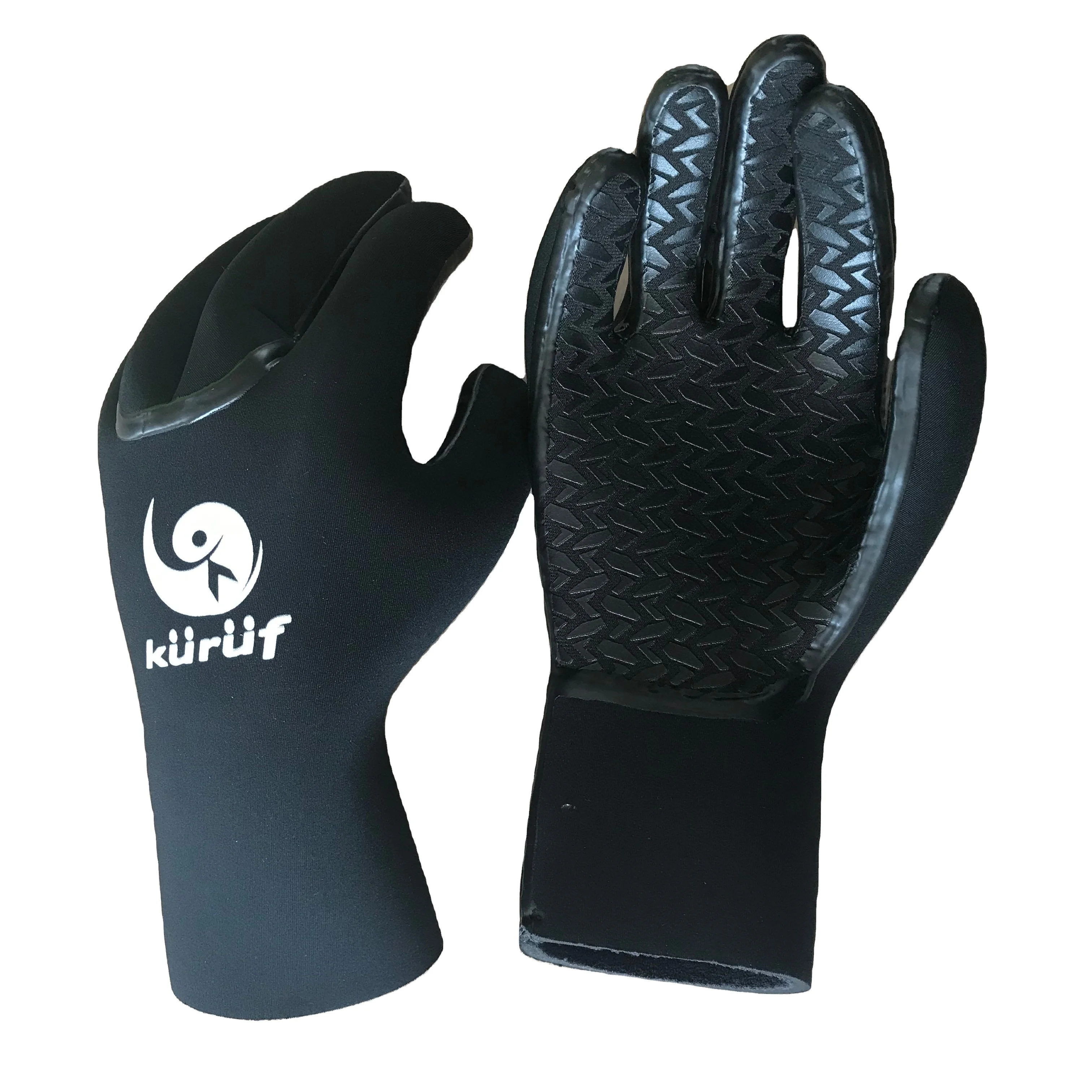 Неопреновые перчатки для подводного костюма, приклеенные Нескользящие эластичные устойчивые к ударам ножом износостойкие теплые регулируемые ремни