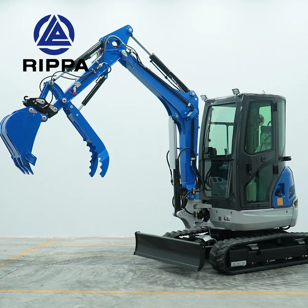 Rippa Crawler Excavator Manufacturer 3.5 Ton EPA Engine 3.5 Ton Crawler Micro Digger For Sale