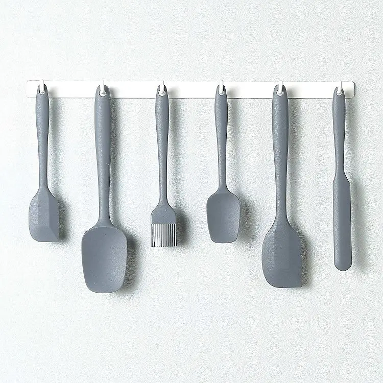 Silicone Spatula Set - 6 pcs Heat Resistant Rubber Spatula for Non-Stick Cookware with Stainless Steel Core