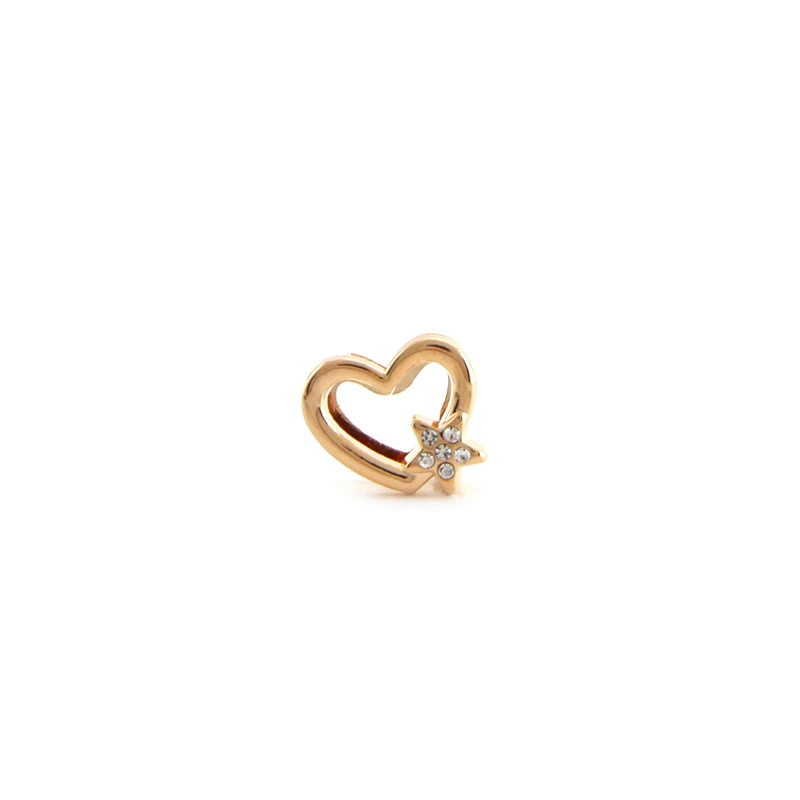 
Fashion Design Christmas Season Sliding Heart Charms for 8mm Bracelets 