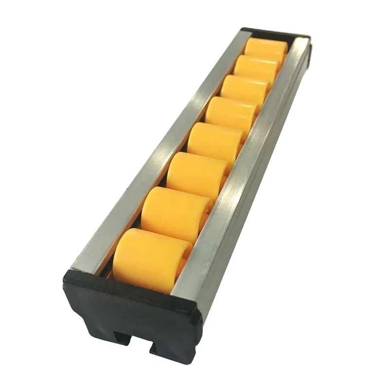 Roller Skate Wheel Conveyor Steel Roller Pipe Rack Anti-rust Aluminium Alloy Conveyor Roller Track for Sliding Shelf System