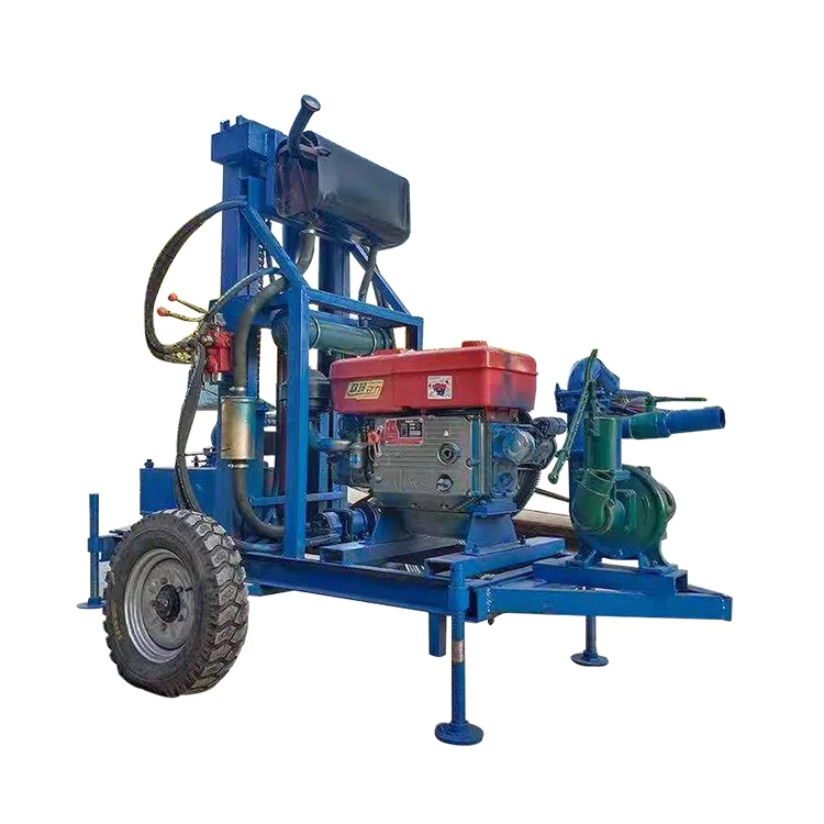 200m pneumatic rotary water well drilling rig machine factory price