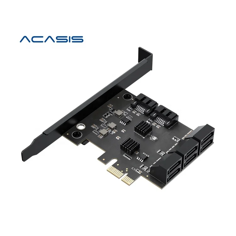 Лидер продаж 8 портов PCIE-SATA 3 0 ACASIS 6 Гбит/с плата расширения для цепочки биткоинов Майнинг