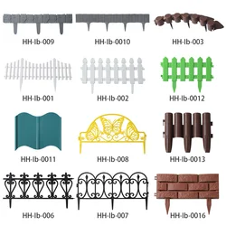 Factory Custom Size high quality plastic mini garden fences pvc small decorative garden fences