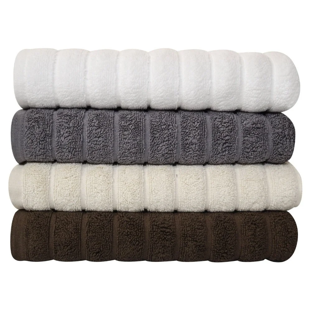 wholesale towels 100% Cotton Jacquard towel Classic Turkish Towels Jacquard Rib Style White Jumbo Bath Sheet
