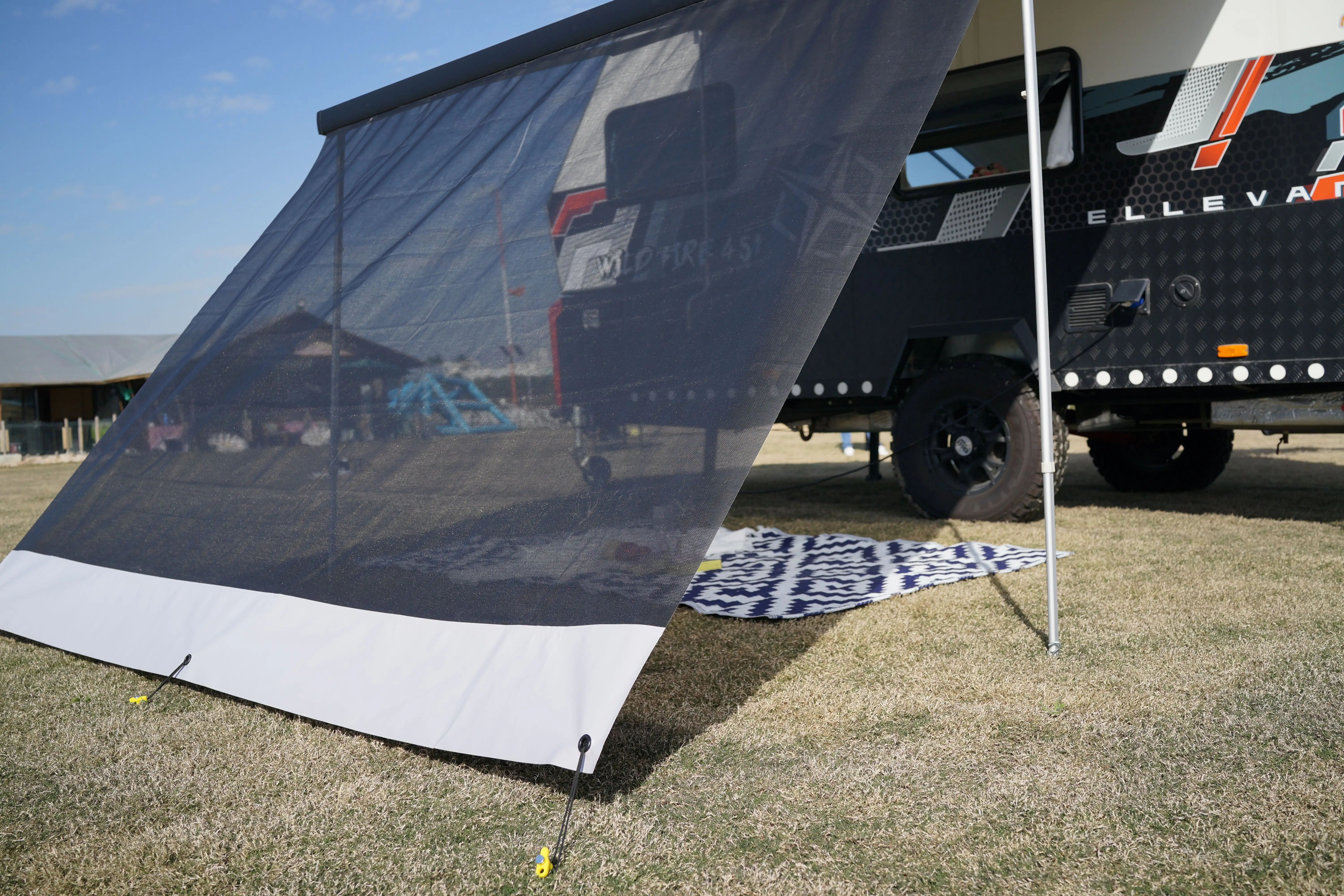 Motorhome Camping Trailer RV Awning Sun Shade Screen