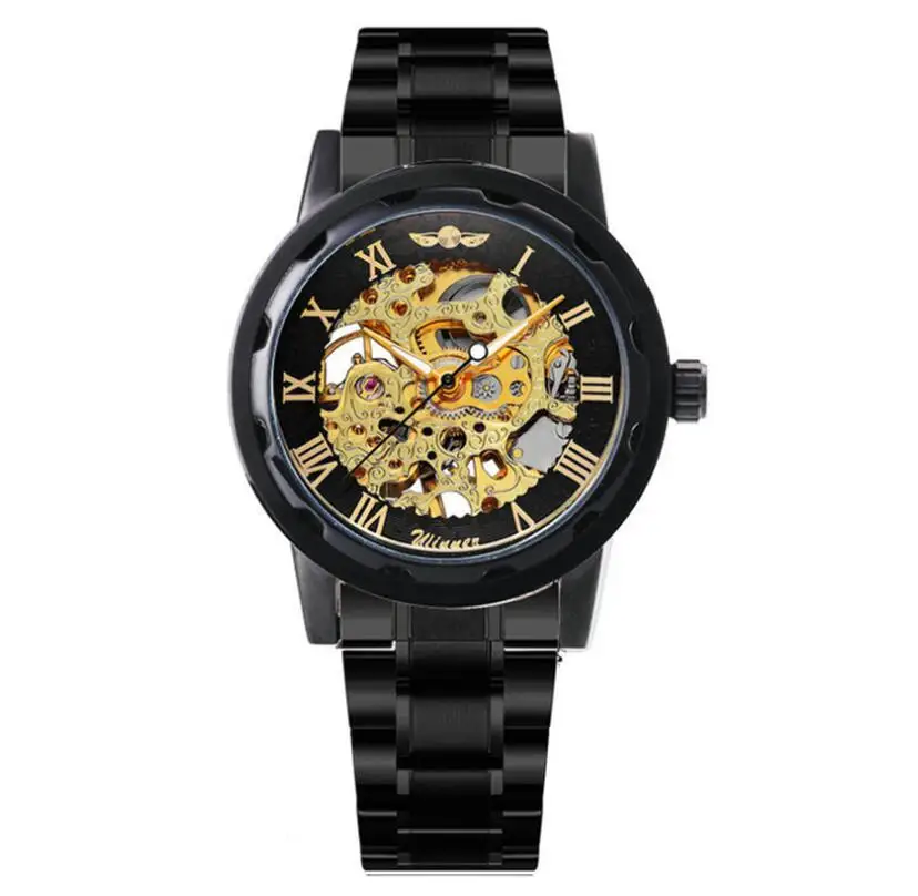 NEW WINNER 614 Men Automatic Mechanical Watch Black Watch coronation street