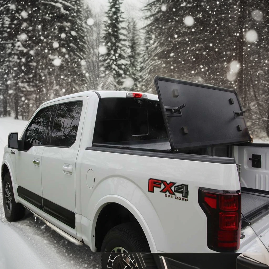 Hot Selling Factory Price Exterior Car Accessories Hard Pickup Trunk Tri Fold Tonneau Cover For Ssangyong