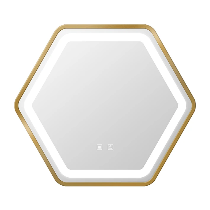 Производитель дешевые батарейках зеркала 12v ванная комната умное зеркало для макияжа сенсорный выключатель с шестигранной головкой зеркало