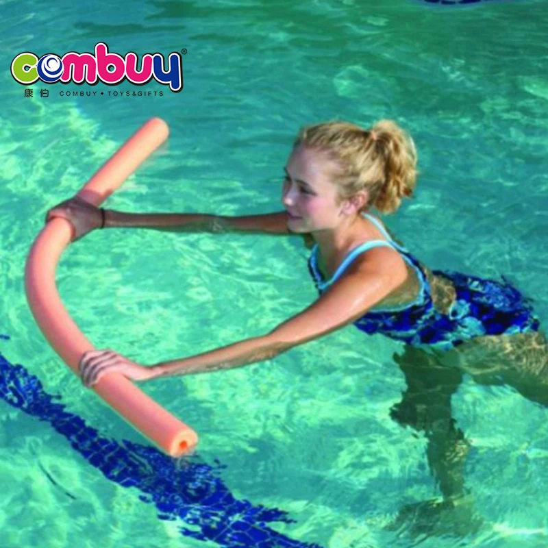 Outdoor kids play hollow floating foam rod for swimming