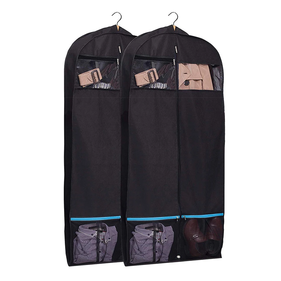 High-grade durable polyester non-woven custom logo suit dust-proof Luxury garment  bag