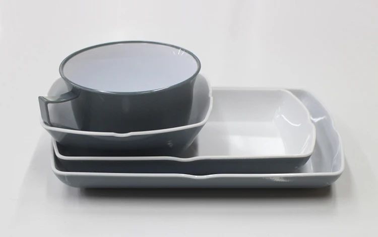 Plastic ABS Reusable Tableware For Airline